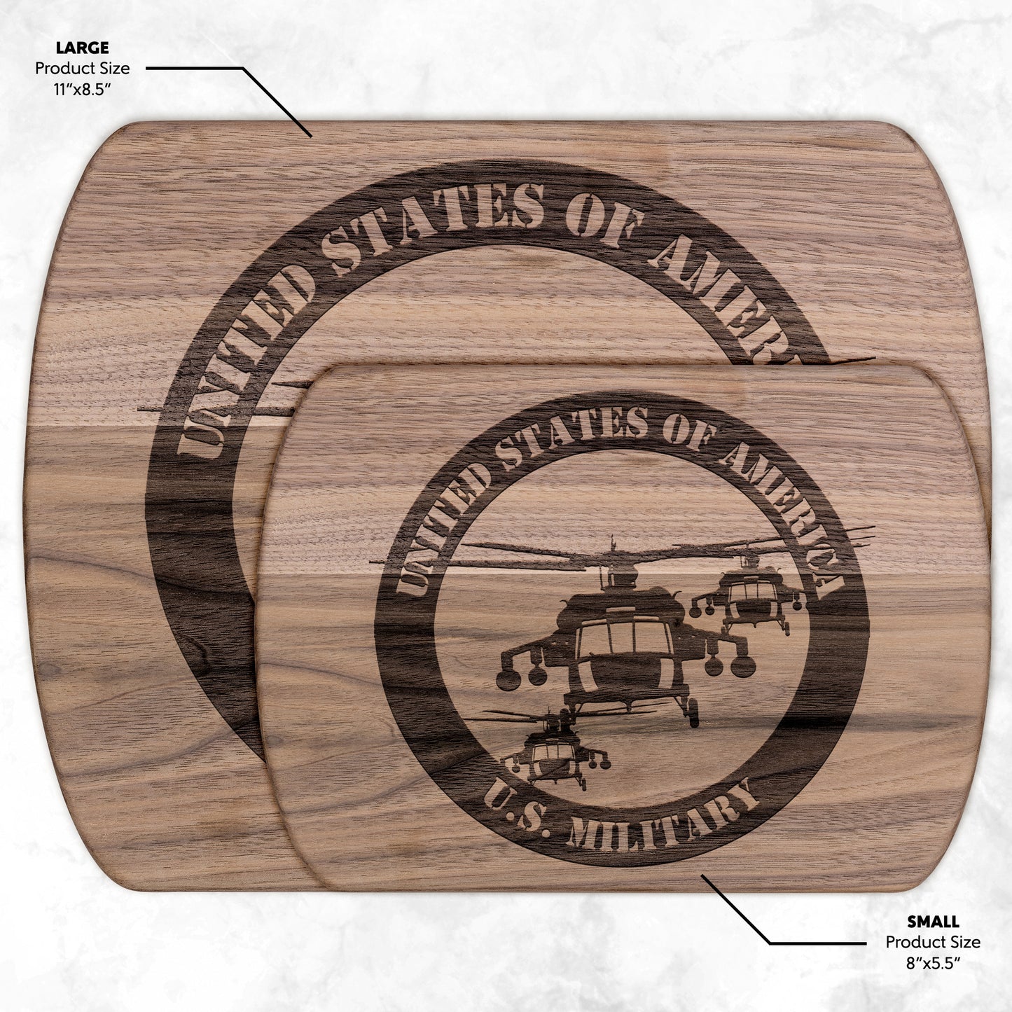 Black Hawk Round (Cutting Board/ Cheese Platter)