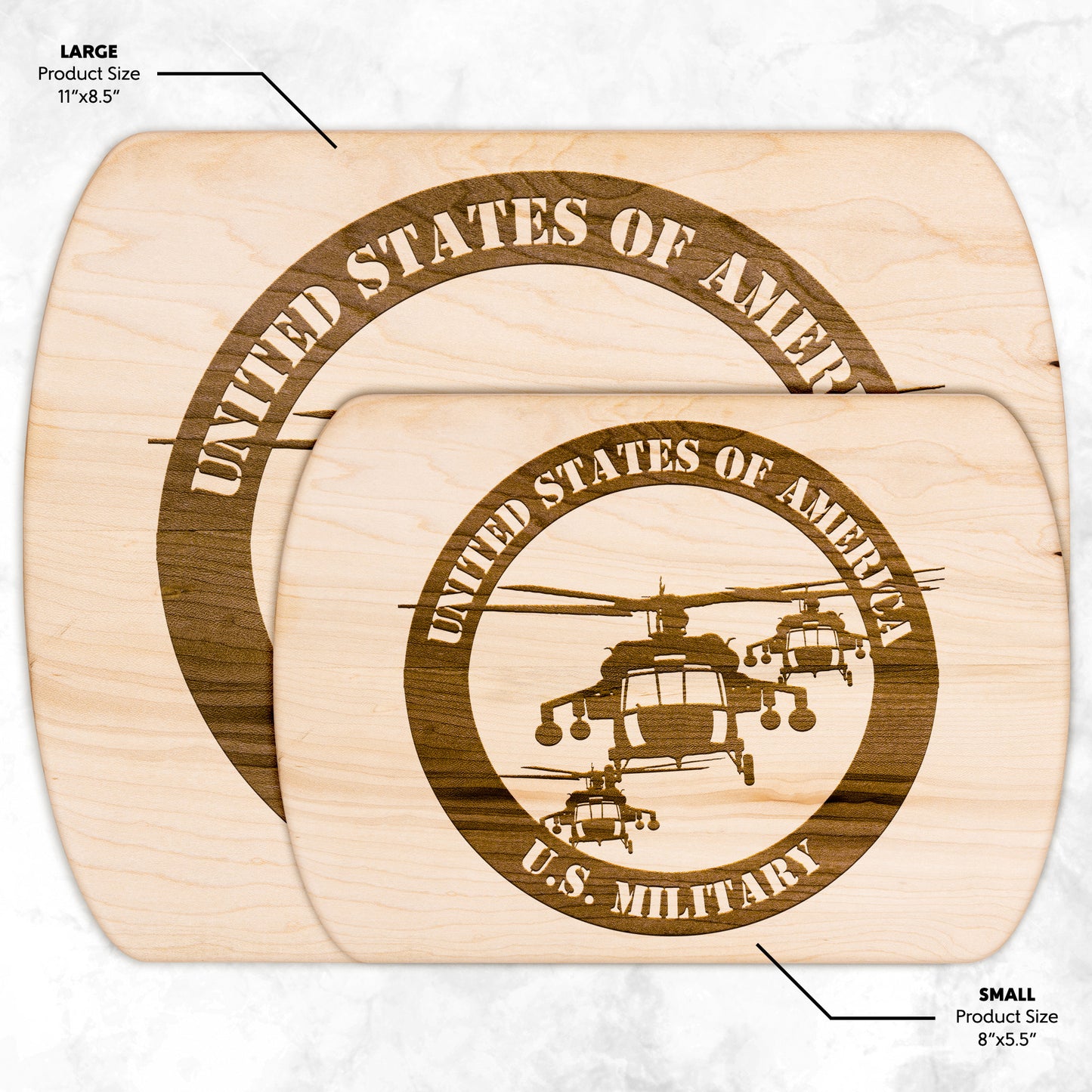 Black Hawk Round (Cutting Board/ Cheese Platter)