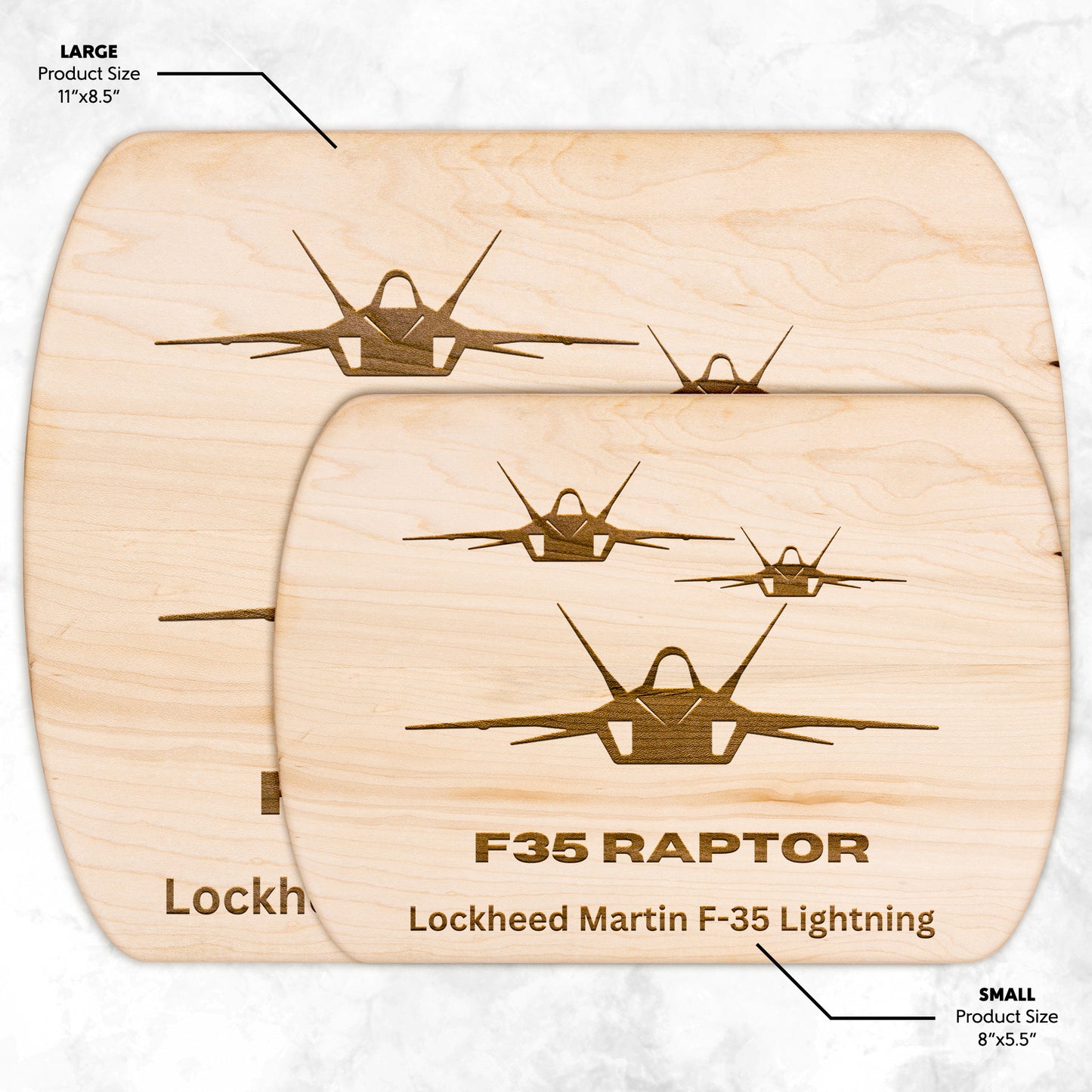 F35 Raptor (Cutting Board/ Cheese Platter)