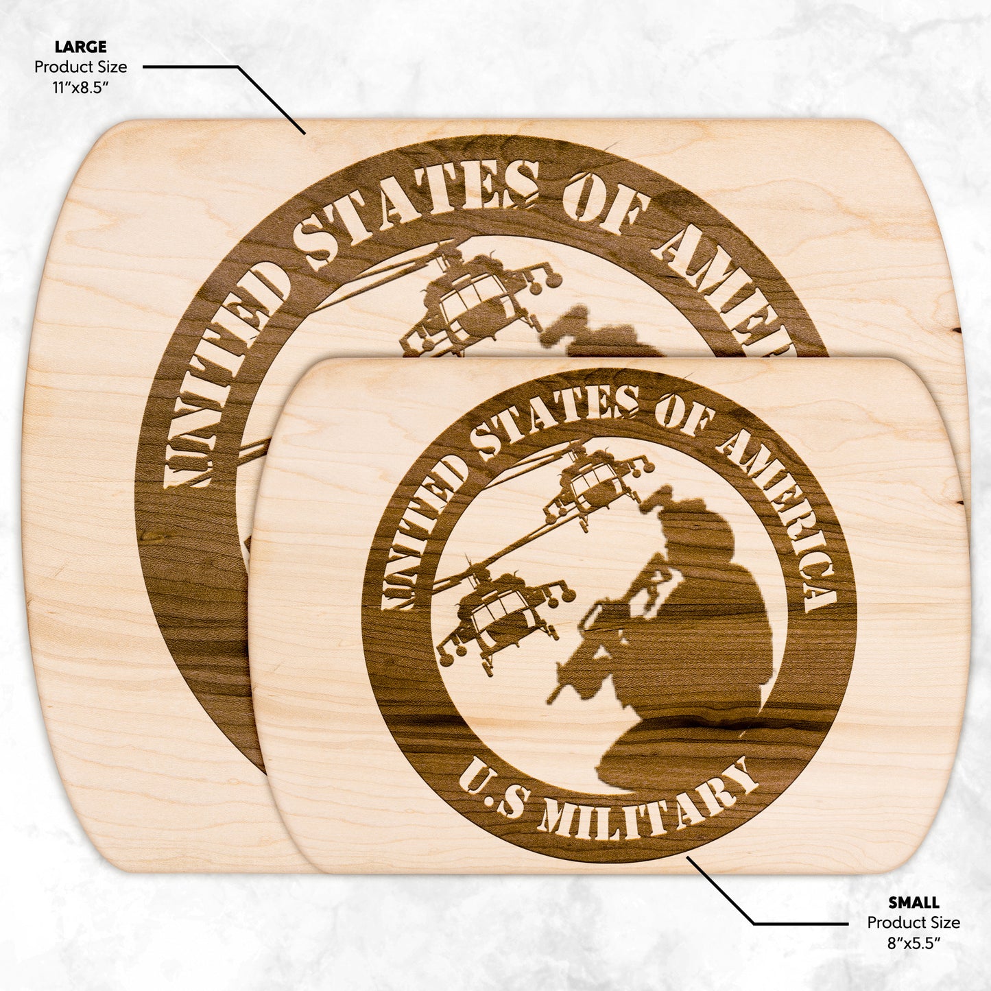 Lone Soldier 2 Round (Cutting Board/ Cheese Platter)