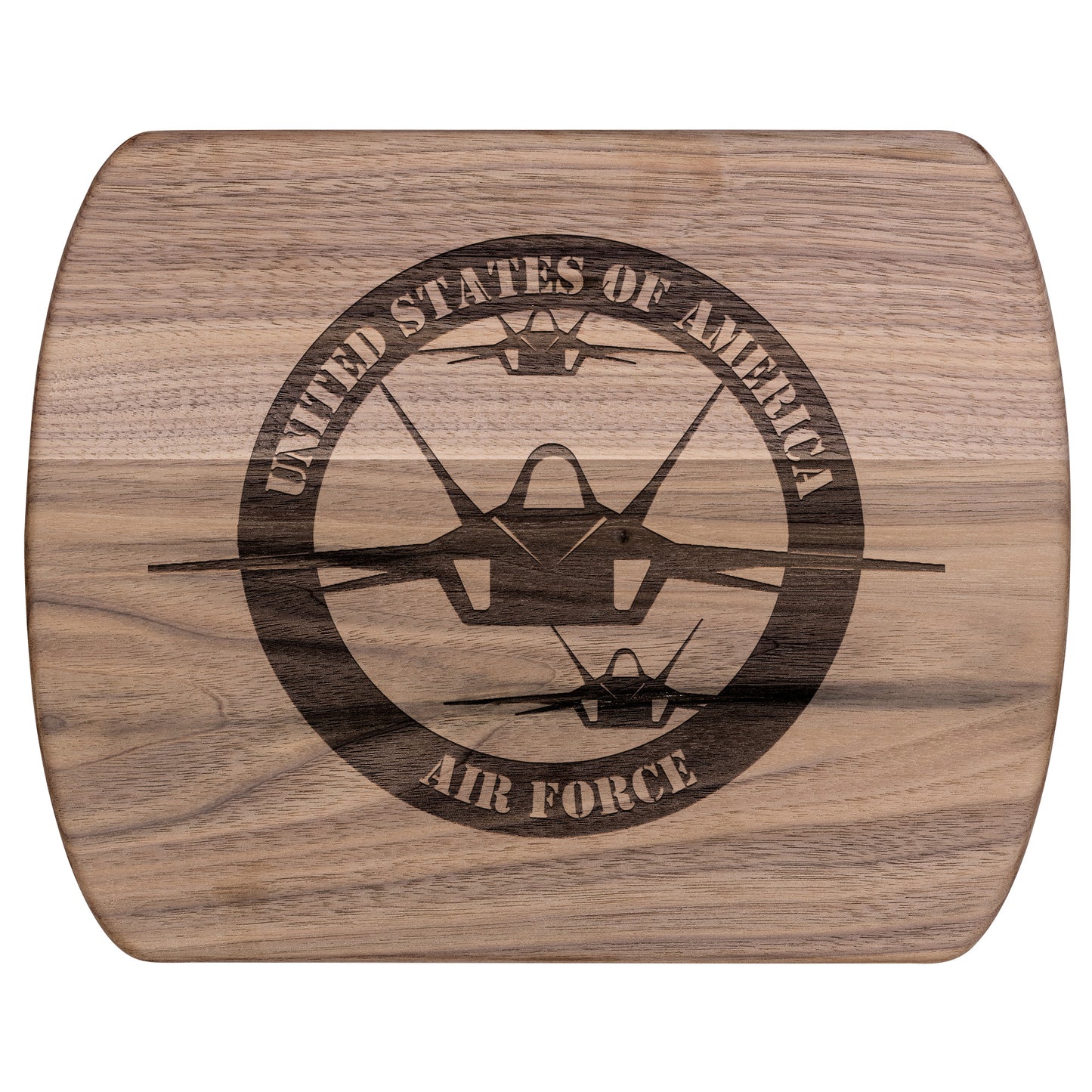 US Air Force Round (Cutting Board/ Cheese Platter)