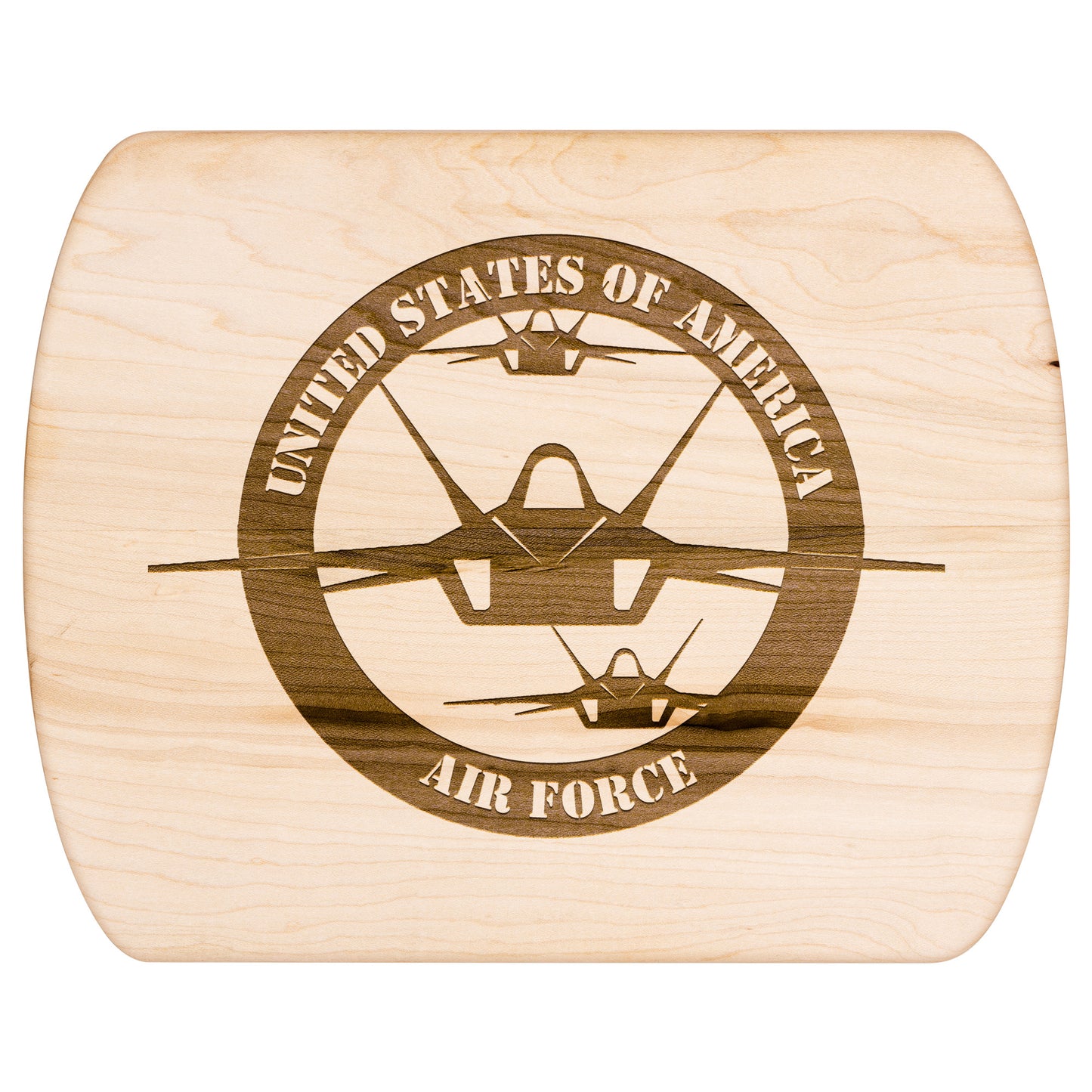 US Air Force Round (Cutting Board/ Cheese Platter)