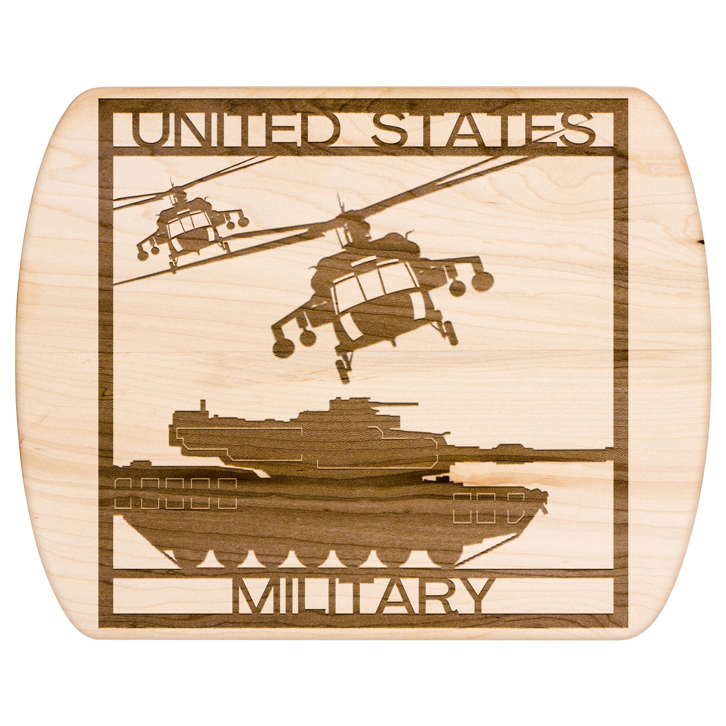US Military Square (Cutting Board/ Cheese Board)