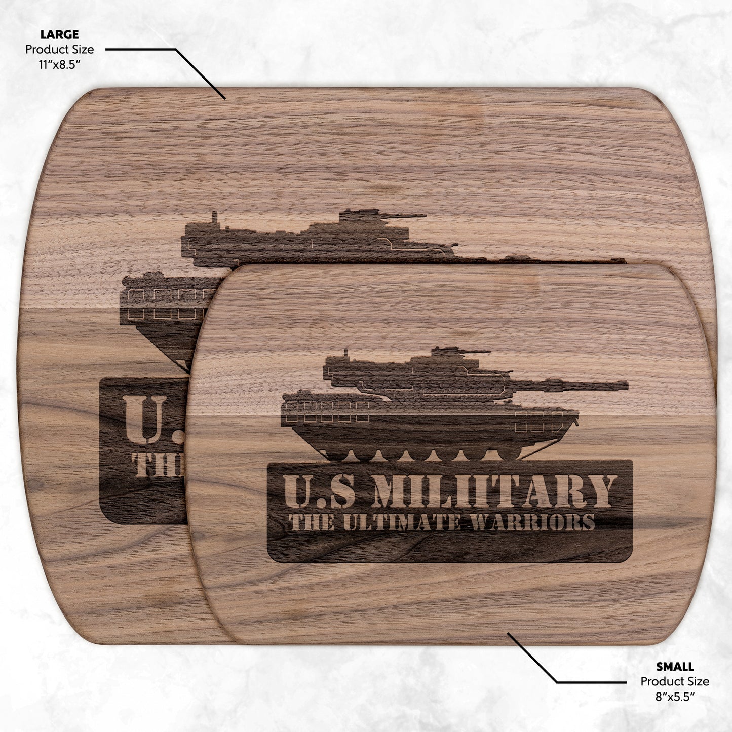 Abram's Tank (Cutting Board/ Cheese Platter)