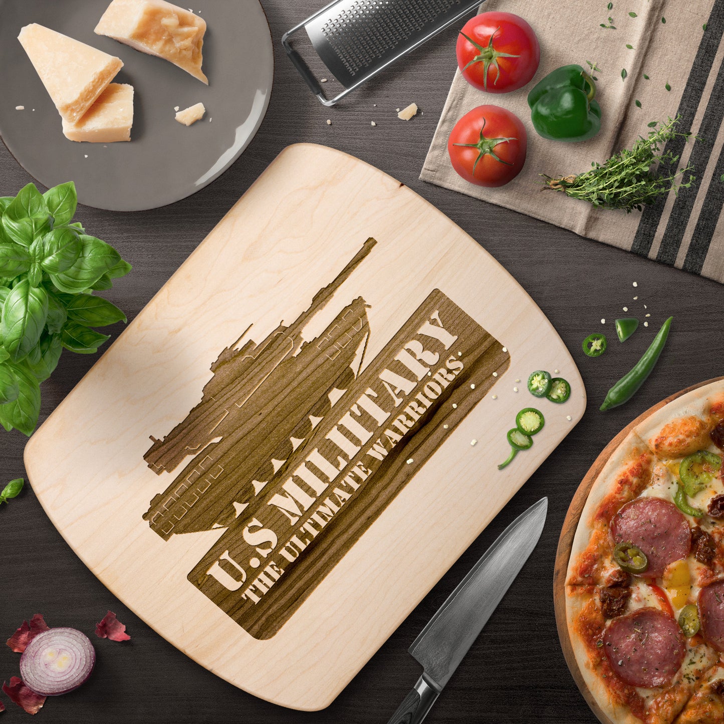 Abram's Tank (Cutting Board/ Cheese Platter)