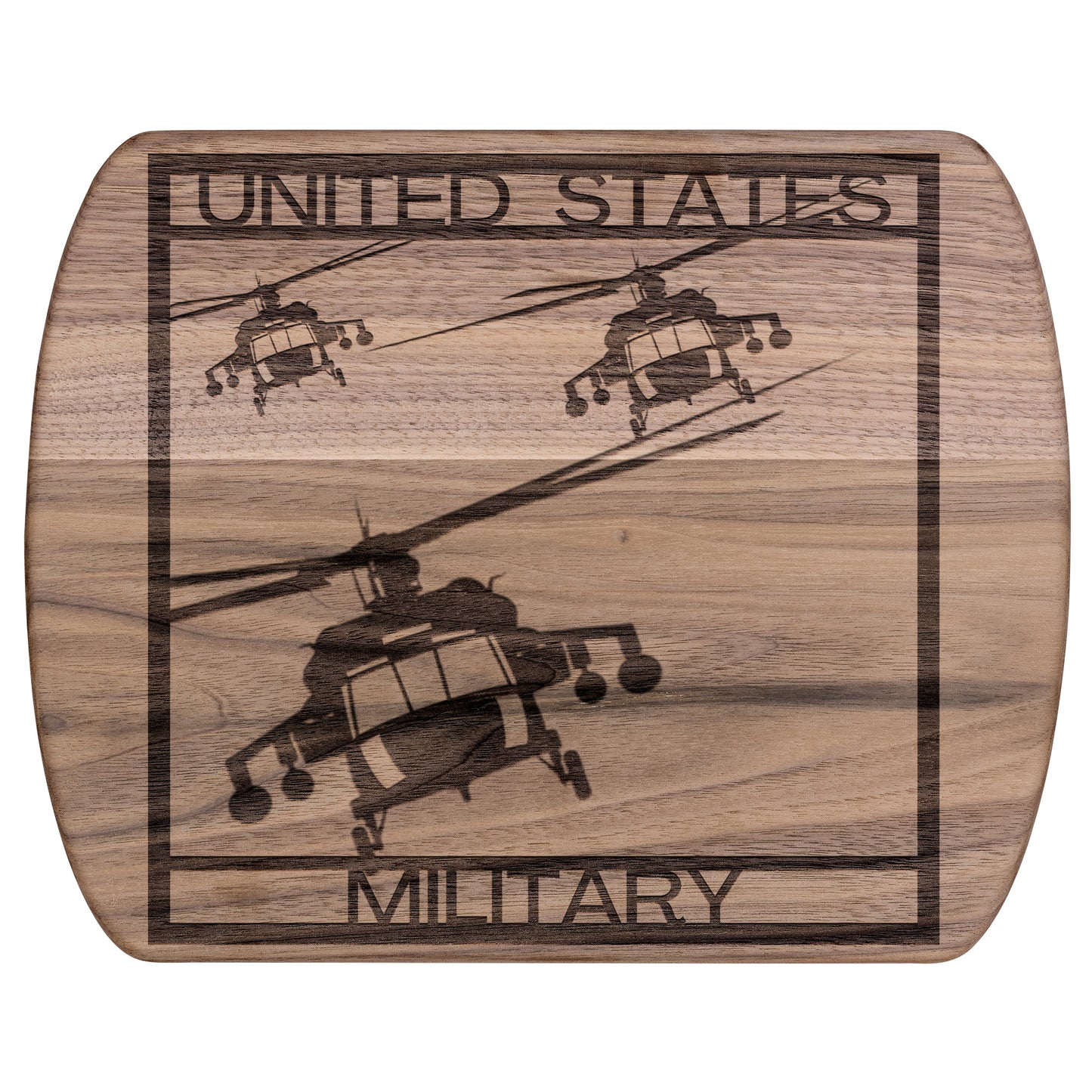 Black Hawk Helicopters Square (Cutting Board)