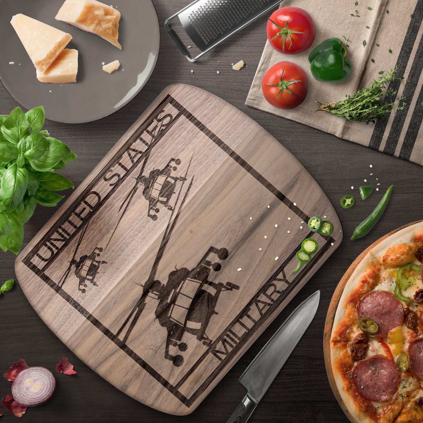 Black Hawk Helicopters Square (Cutting Board)