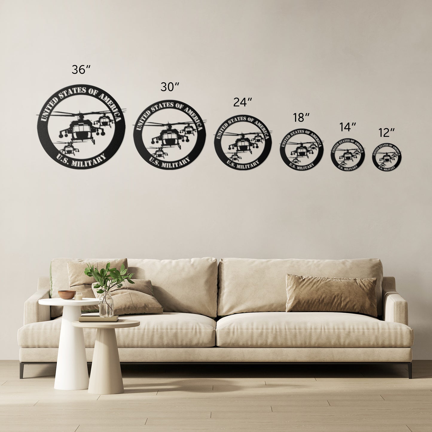 Black Hawk Helicopters (Round)
