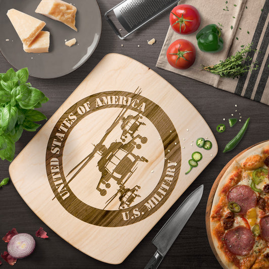 Black Hawk Round (Cutting Board/ Cheese Platter)