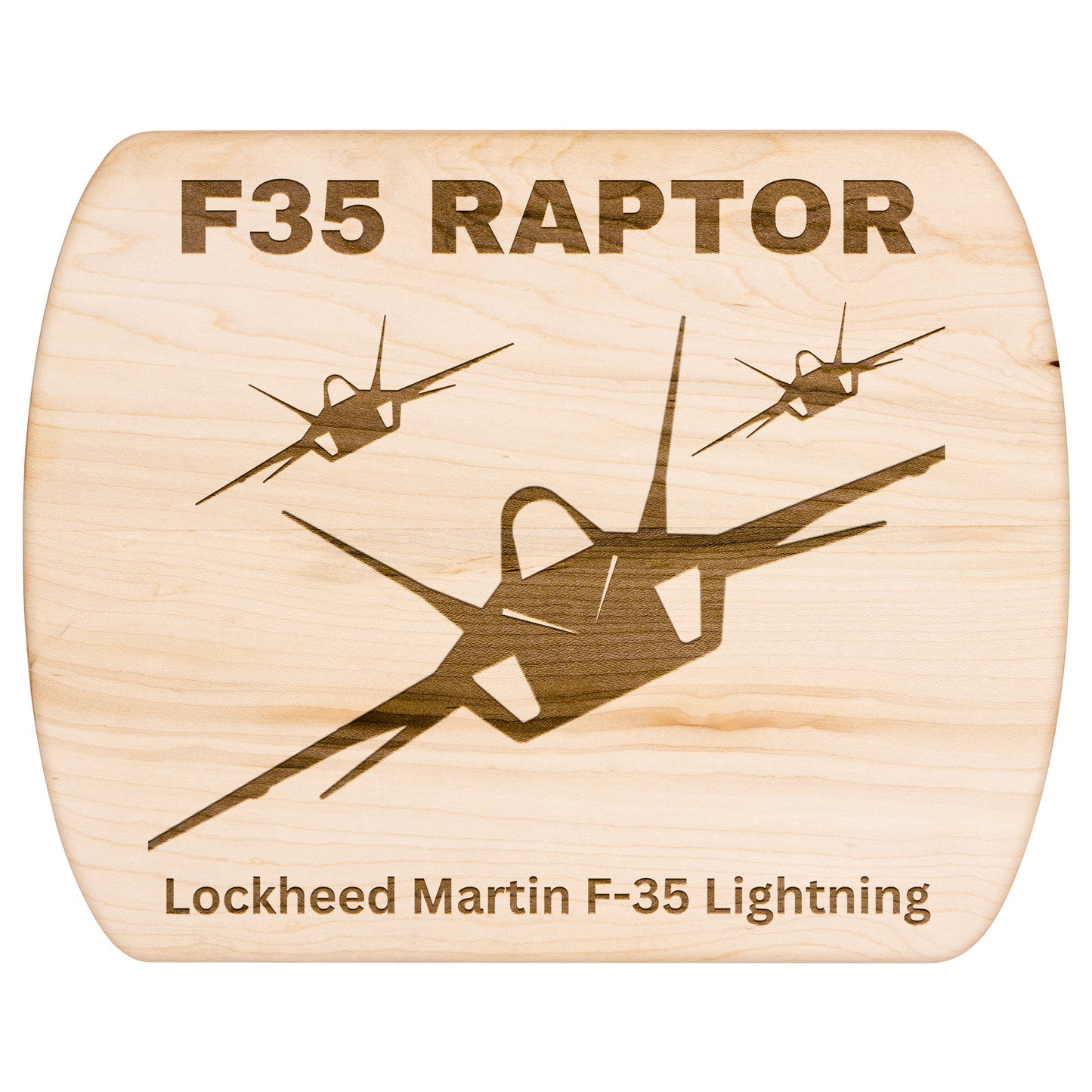 F35 Raptor 2 (Cutting Board/ Cheese Platter)