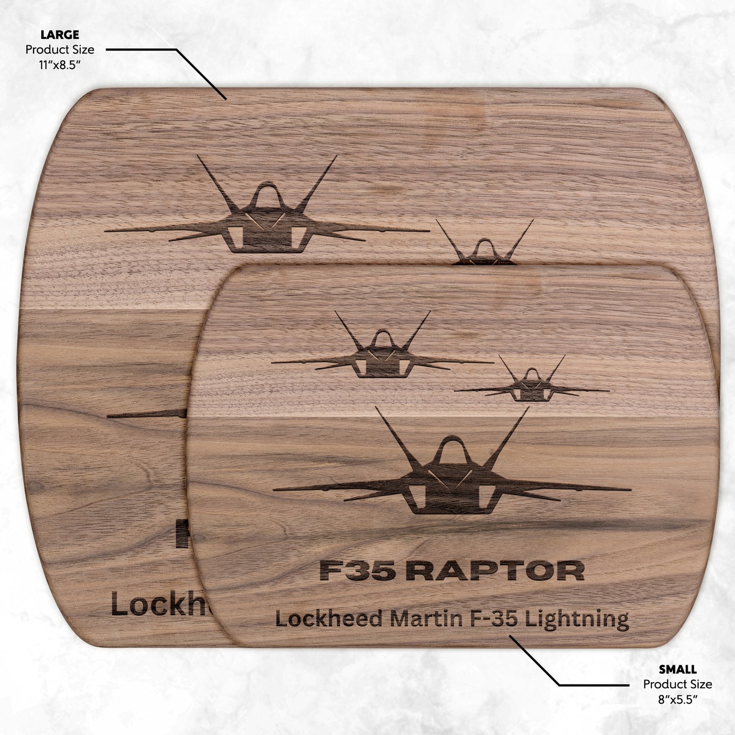 F35 Raptor (Cutting Board/ Cheese Platter)