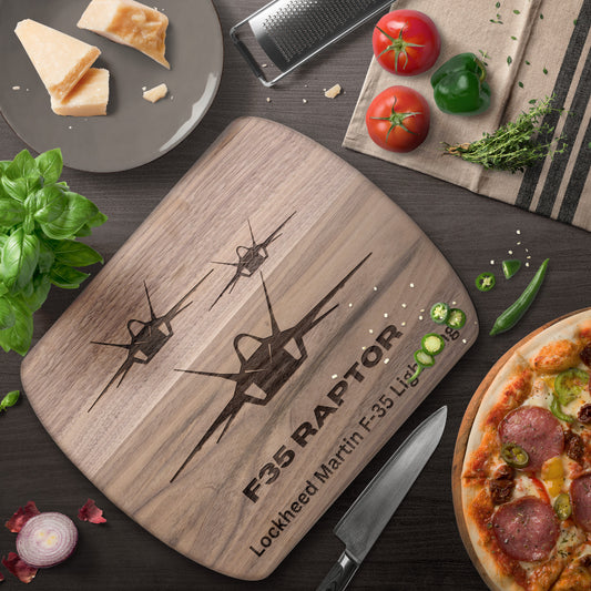 F35 Raptor (Cutting Board/ Cheese Platter)