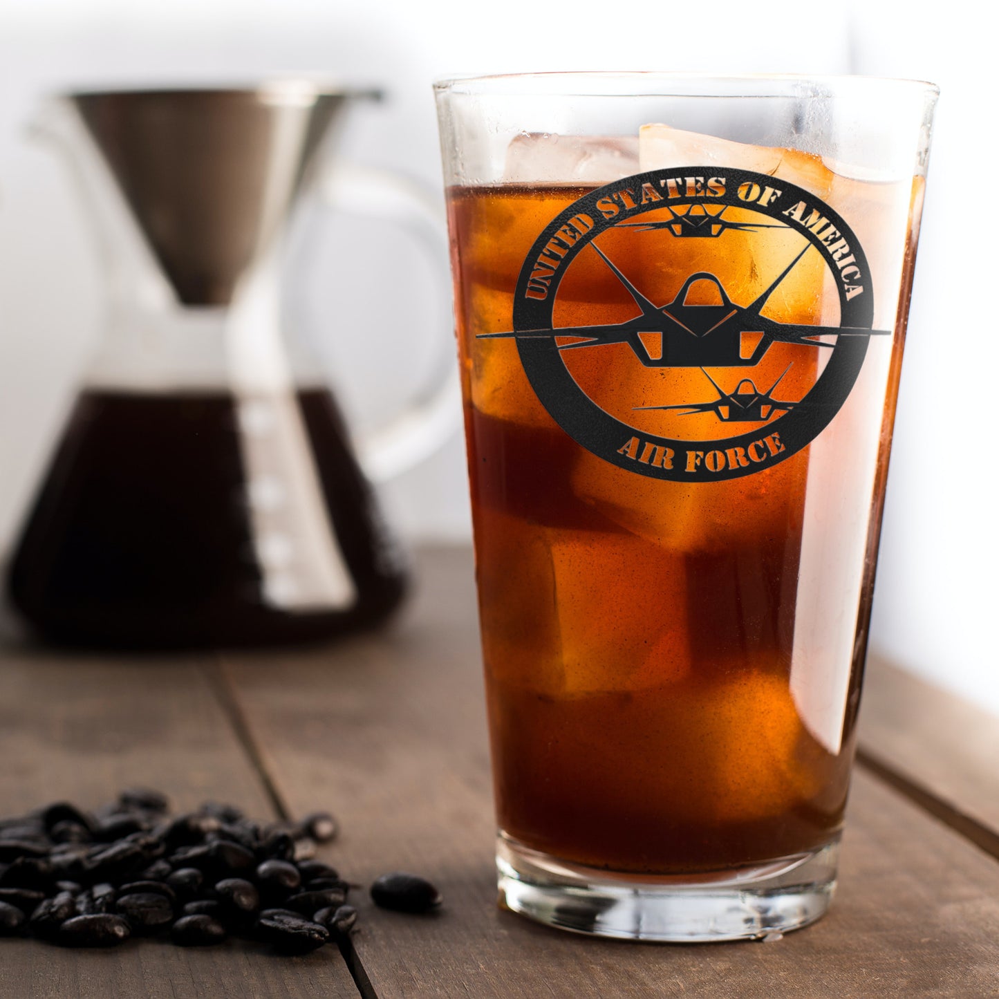 F 35 Raptor Round (Beer Glass)