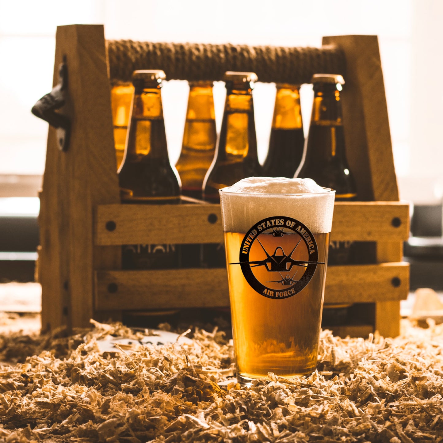 F 35 Raptor Round (Beer Glass)