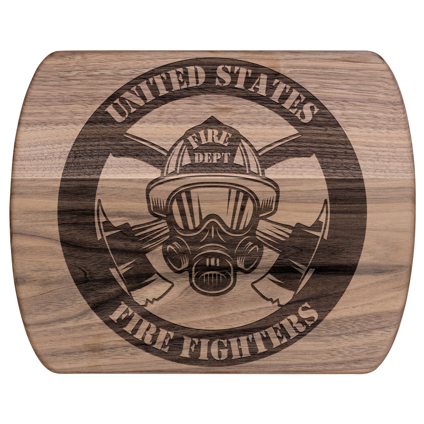 Firefighter Round  (Cutting Board /Cheese Board)