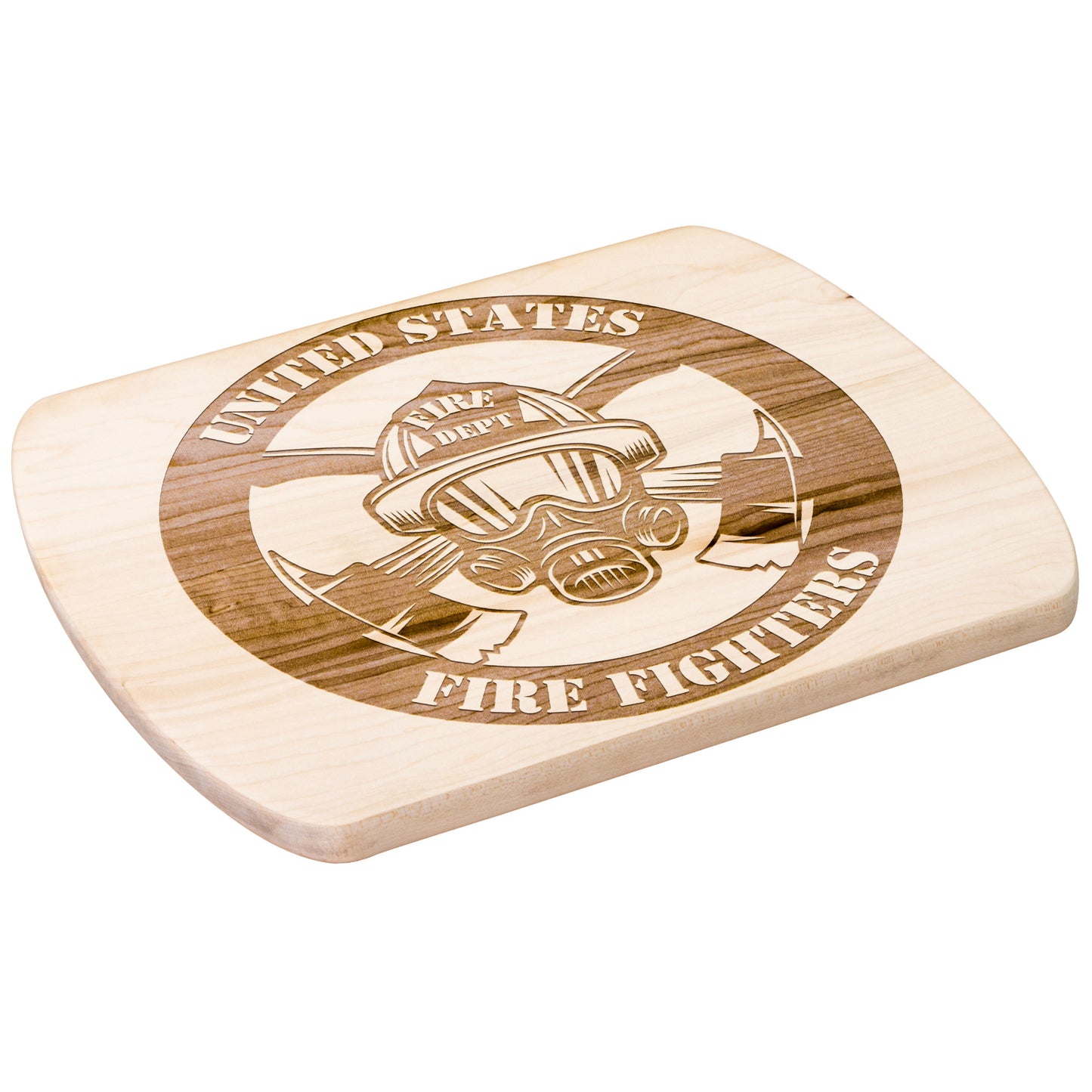 Firefighter Round  (Cutting Board /Cheese Board)