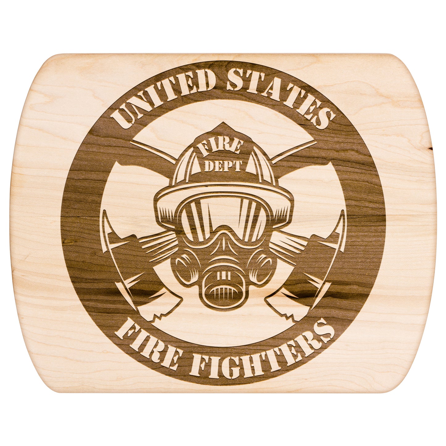 Firefighter Round  (Cutting Board /Cheese Board)