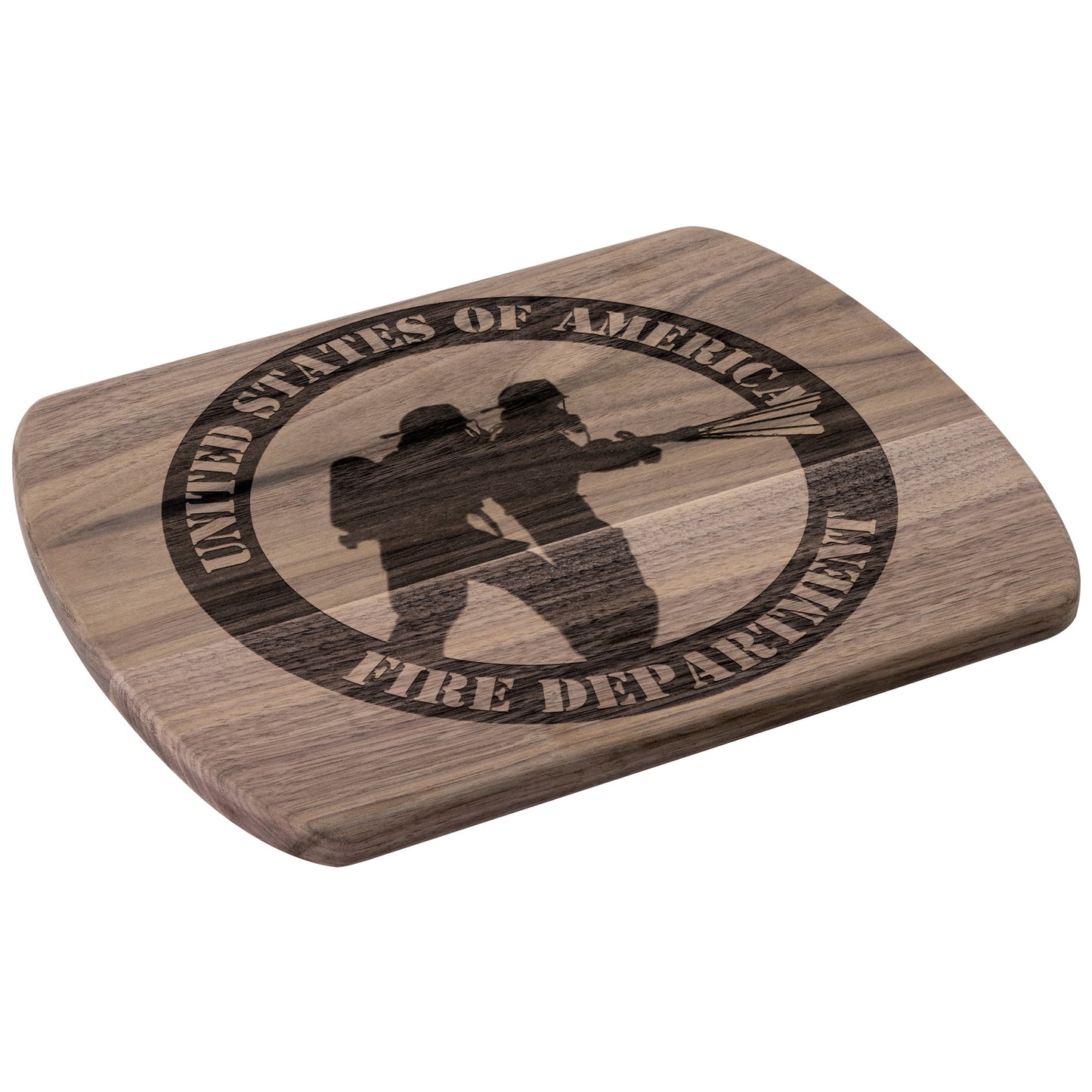 Firefighters 2 Round (Cutting Board/ Cheese Platter)