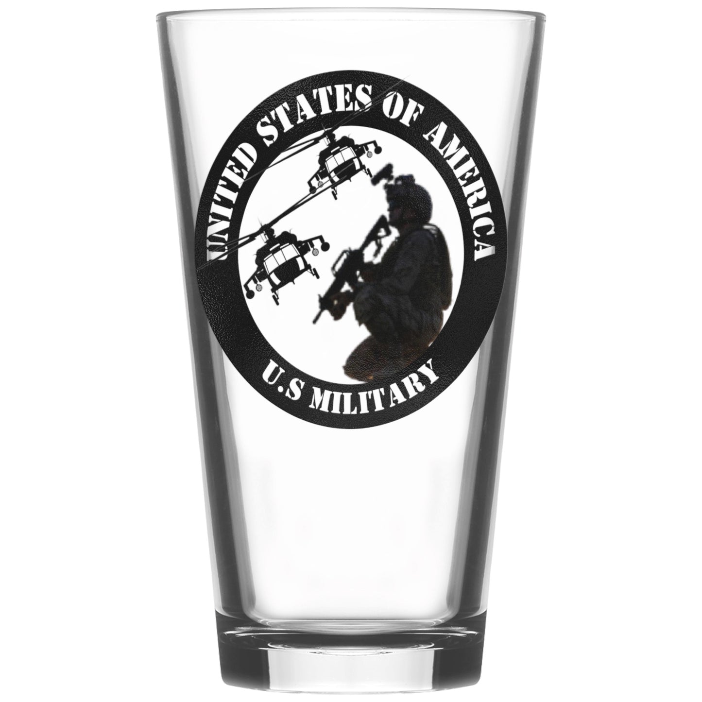 Lone Soldier Round ( Beer Glass)