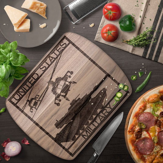 US Military Square (Cutting Board/ Cheese Board)