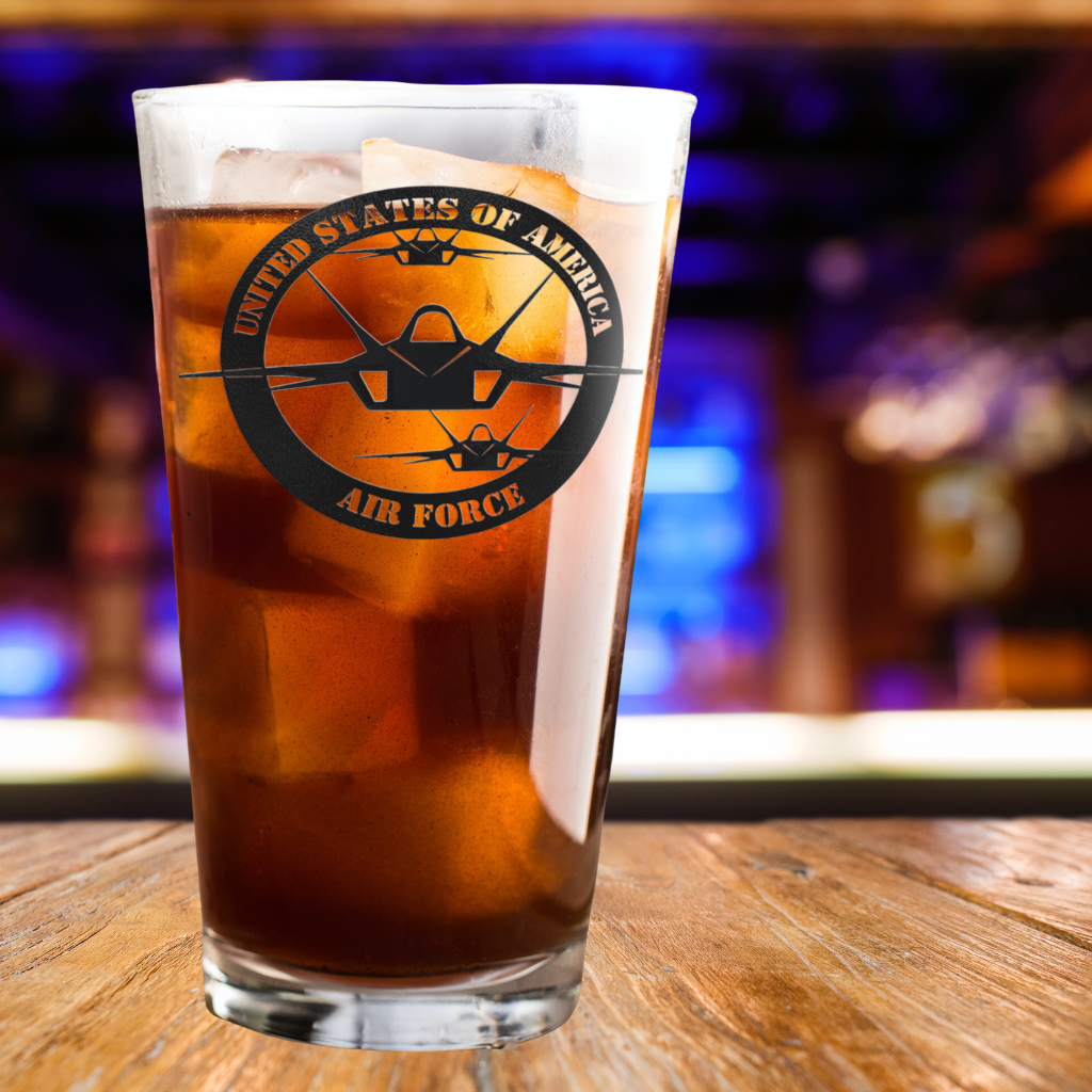 F 35 Raptor Round (Beer Glass)