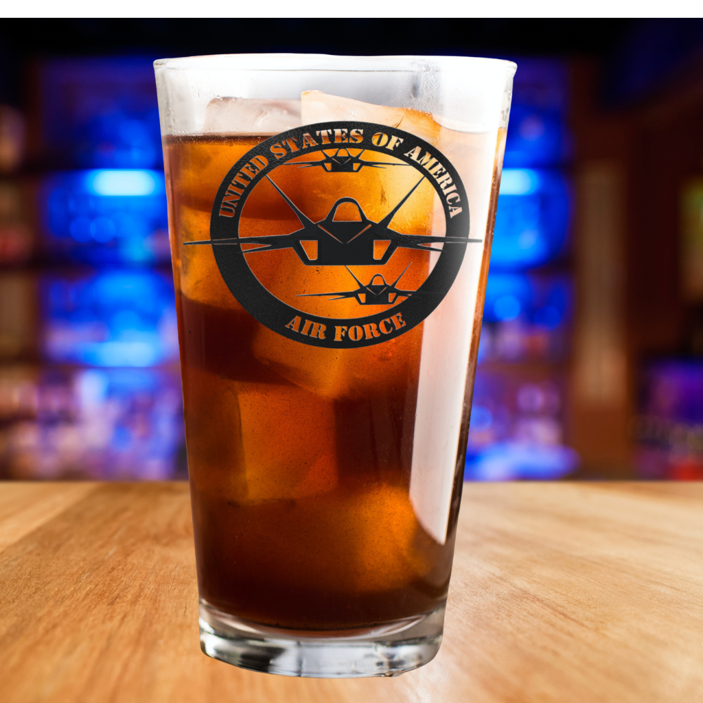 F 35 Raptor Round (Beer Glass)